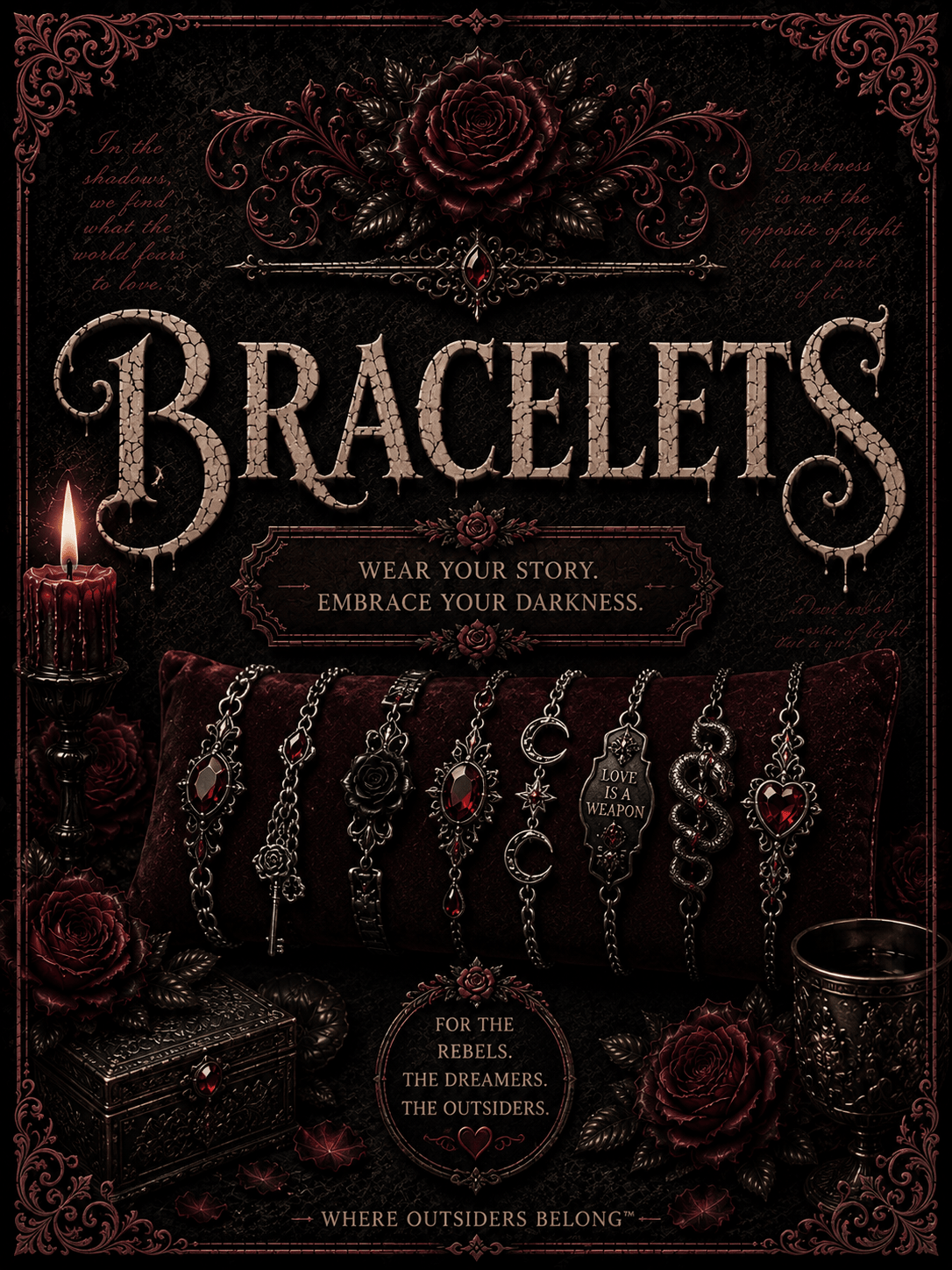Bracelets - The Dark Rose Emporium