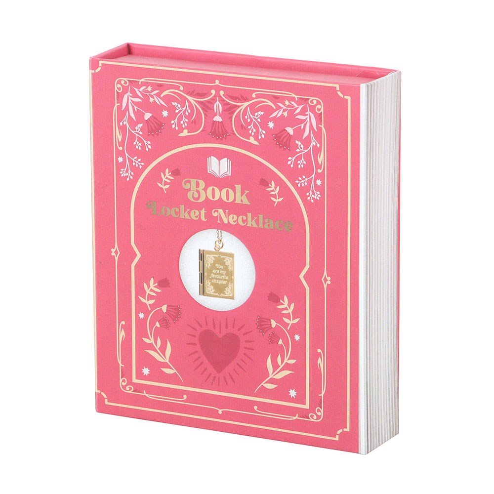 Book Shaped Locket Necklace In A Gift box