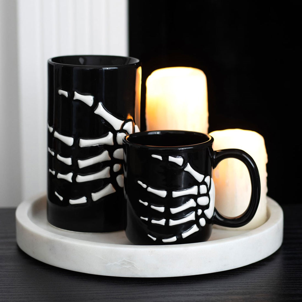 Skeleton Hand Ceramic Mug