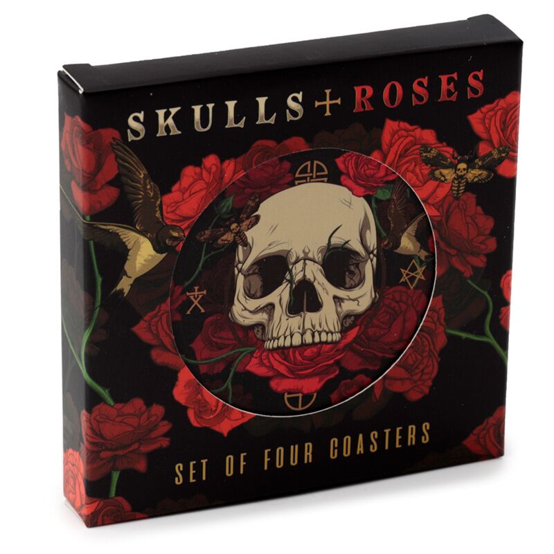 Skulls & Roses Coasters