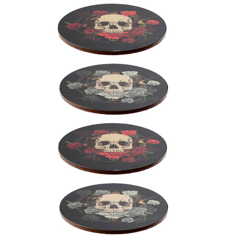 Skulls & Roses Coasters