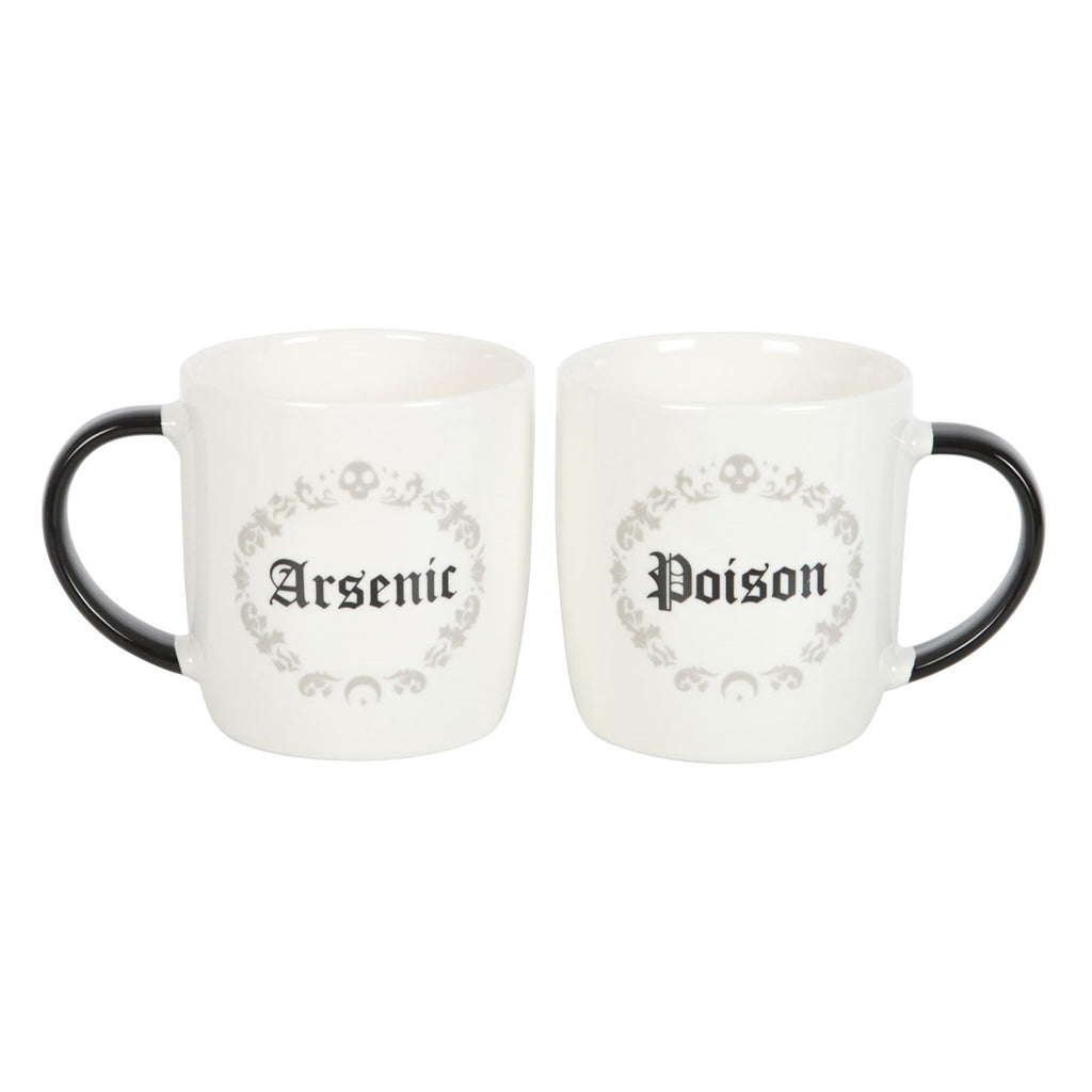 Poison & Arsenic Ceramic Couples Mug Set