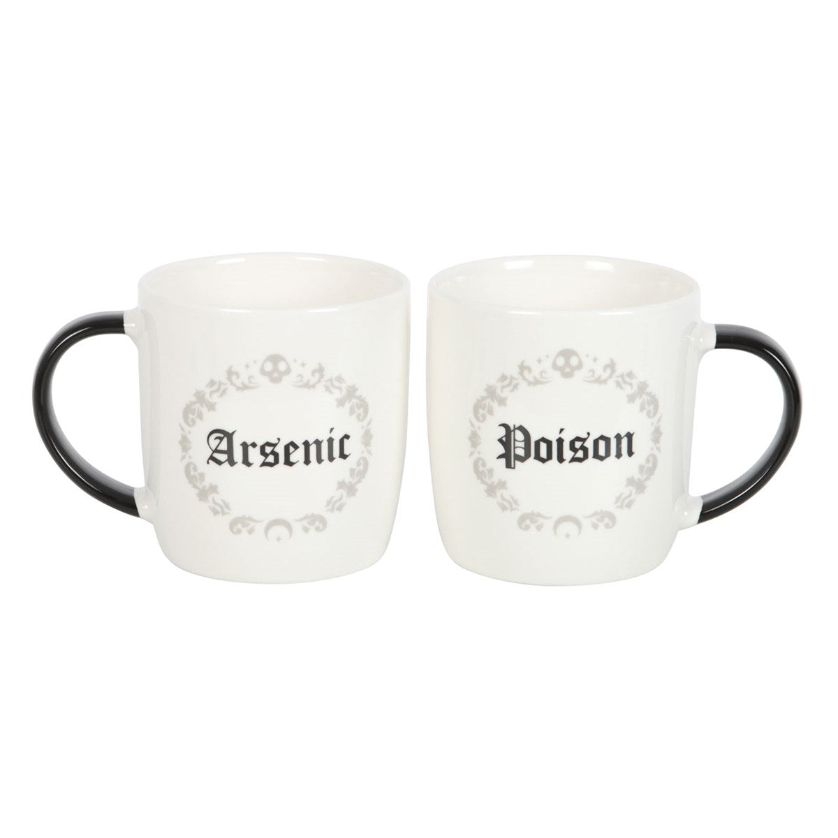 Poison & Arsenic Ceramic Couples Mug Set