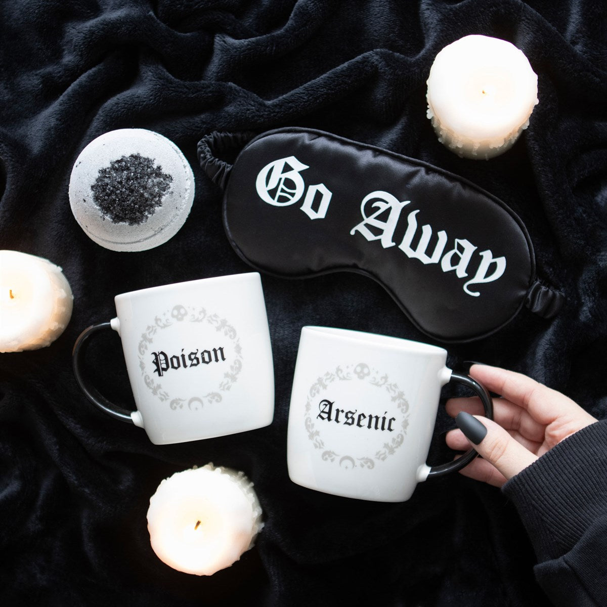 Poison & Arsenic Ceramic Couples Mug Set