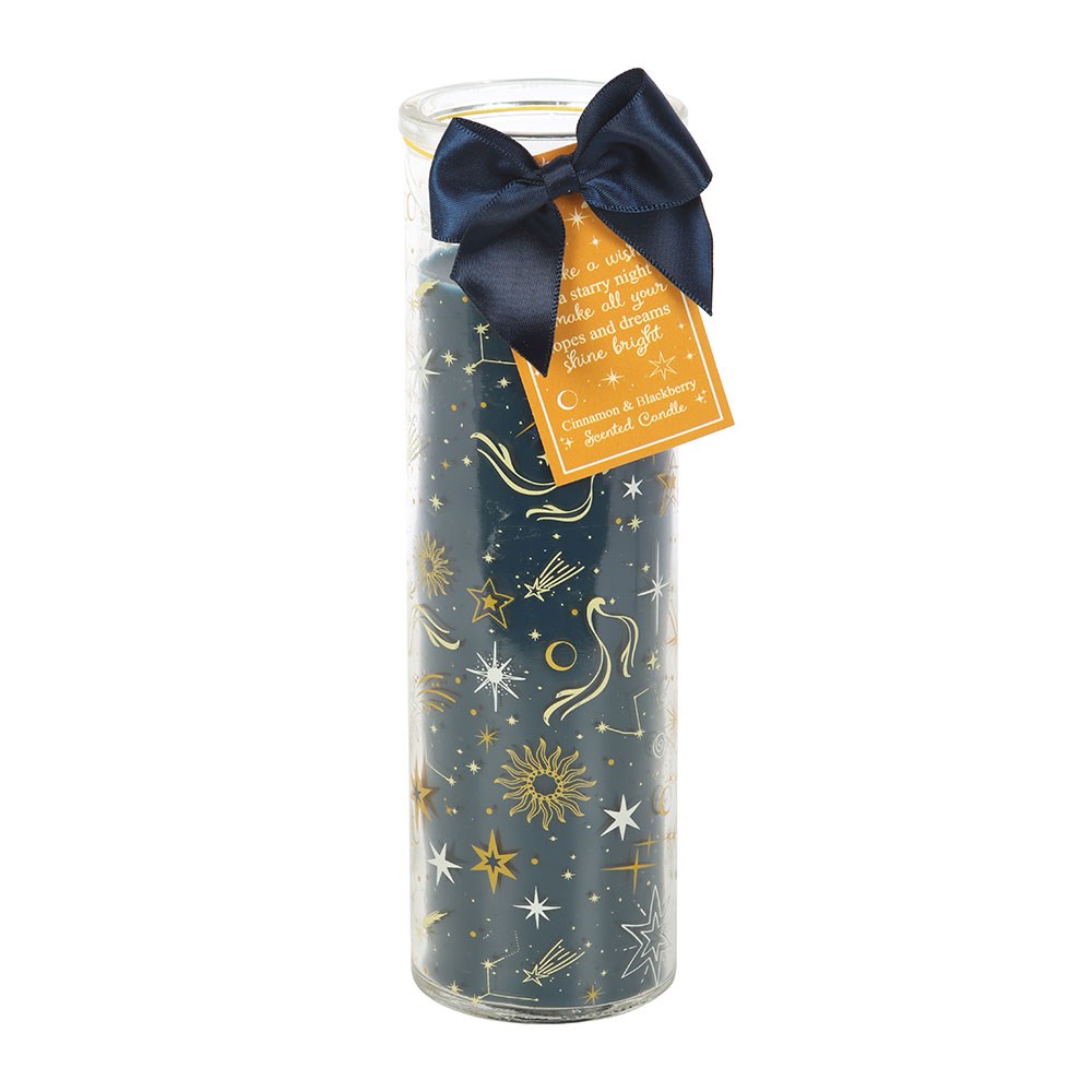 Starry Night Cinnamon & Blackberry Glass Tube Candle