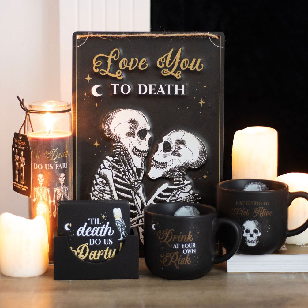Til Death Do Us Part Amber Noir Fragranced Tube Candle