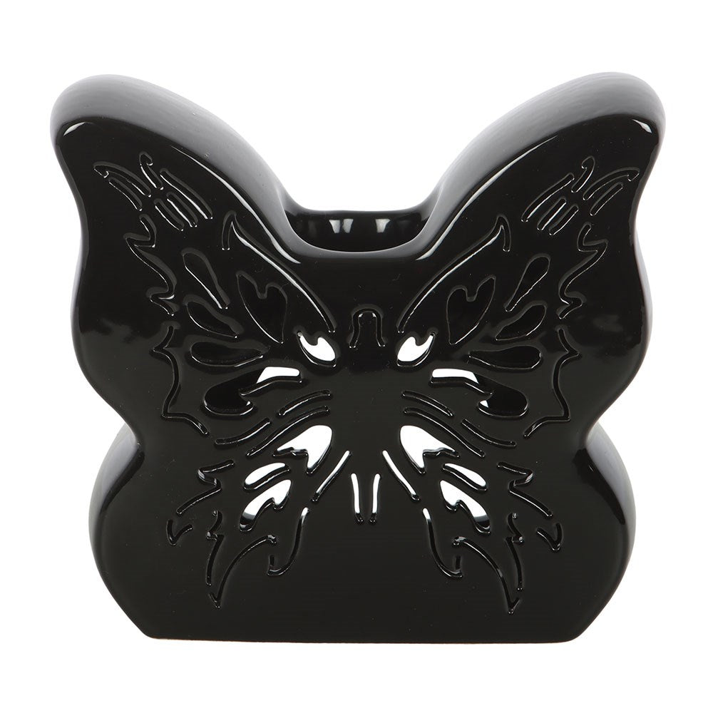 Black Cut-Out Butterfly Oil Burner