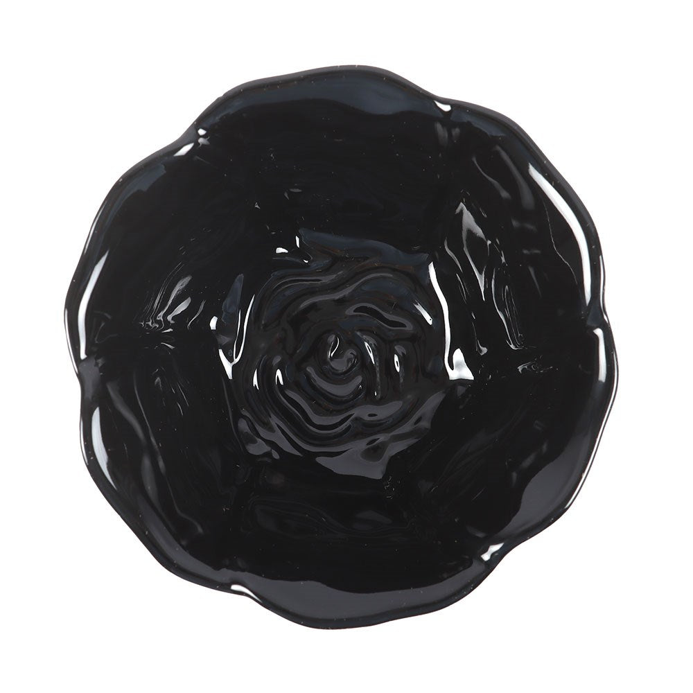 Black Rose Trinket Dish