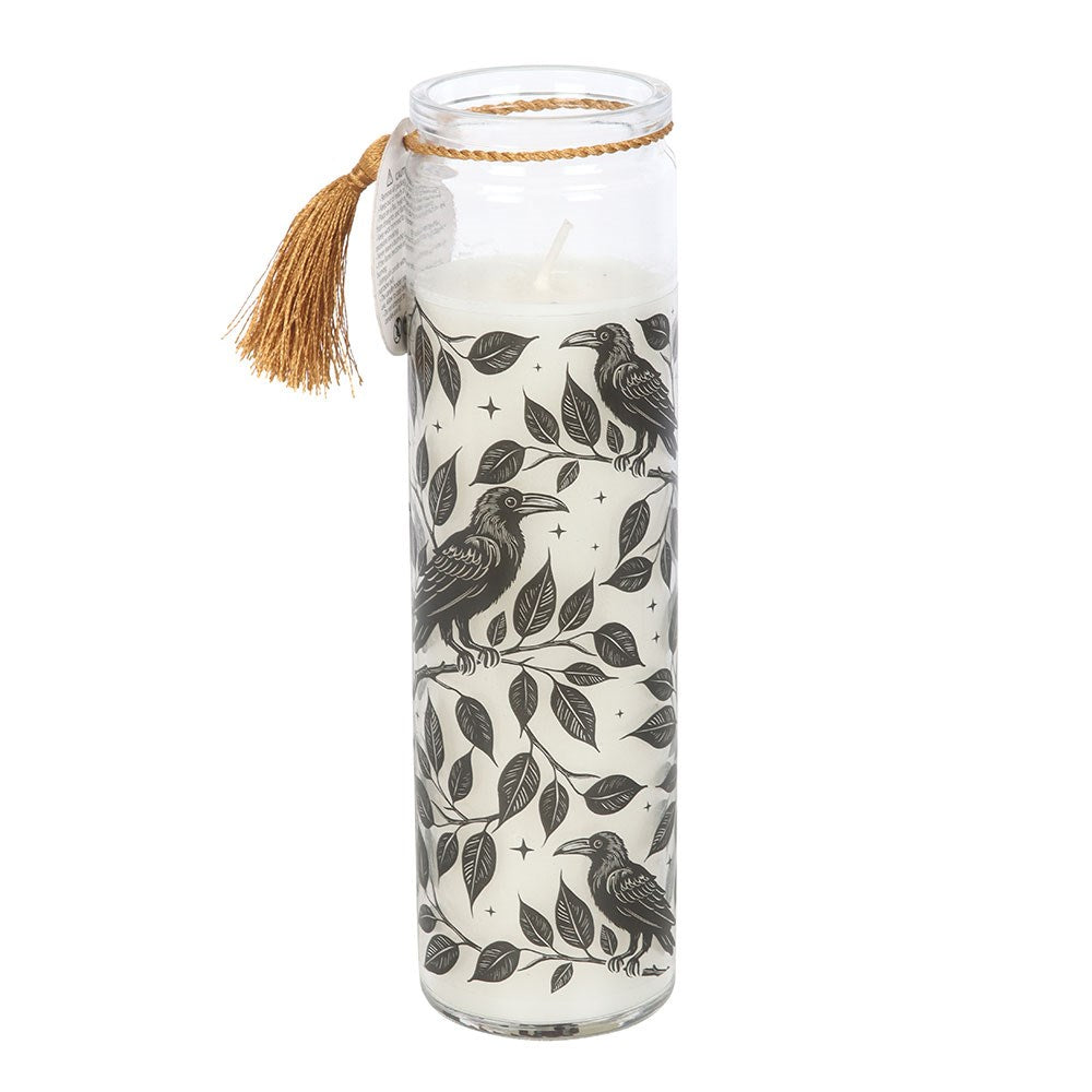 Mystic Raven Deadly Nightshade Glass Tube Candle