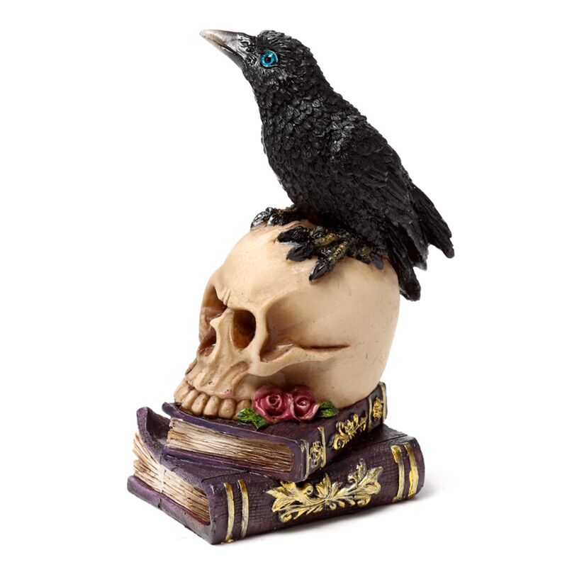 Crow On A Skull And Books (purple)