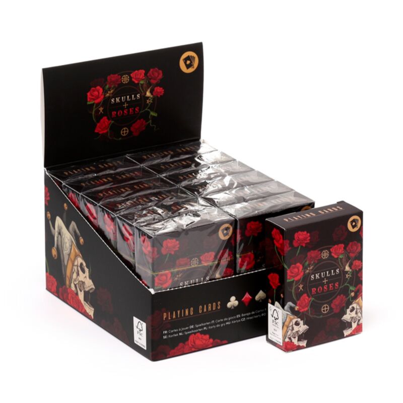 Skulls & Roses Playing Cards