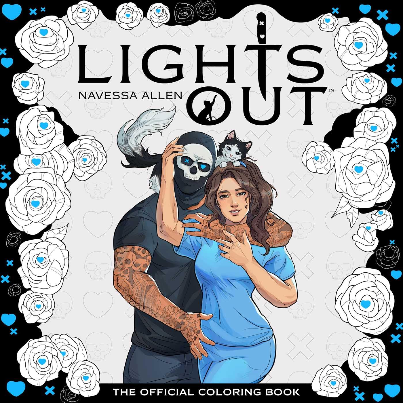 Lights Out: The Official Colouring Book, by Navessa Allen (softback, english edition)
