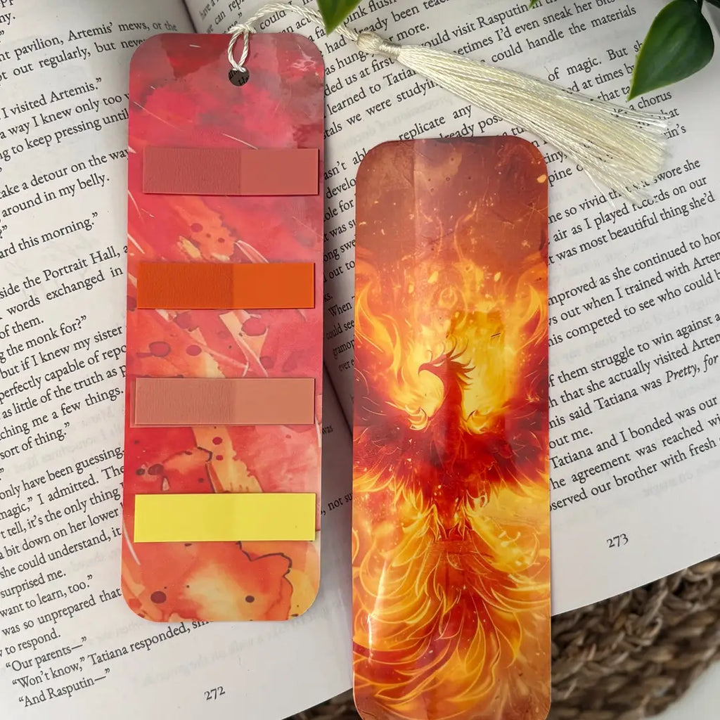 Bookmark With Stickers - Phoenix